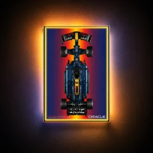 Wall Display Frame Compatible with LEGO® 42206 Red Bull RB20