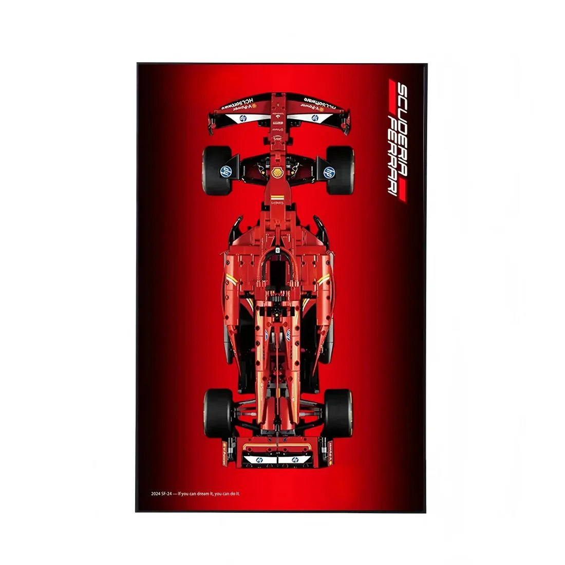 Wall Display Frame Compatible with LEGO® Ferrari F1 SF-24 42207 Style A - Image 2
